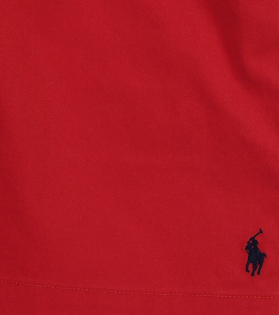 Shop Polo Ralph Lauren Stretch-cotton Shorts In Red