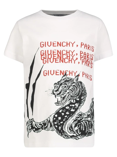 Shop Givenchy Kids T-shirt For Boys In White