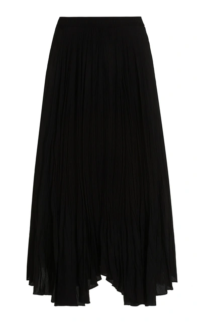 Shop Joseph Women's Sully Asymmetric Silk Habotai Maxi Skirt In Black
