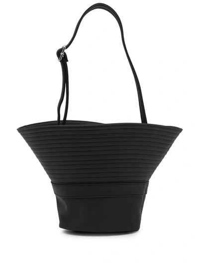 Shop Mm6 Maison Margiela Bucket Hat Tote Bag In Black