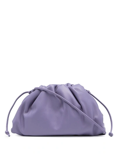 Shop Bottega Veneta The Mini Pouch Clutch In Purple