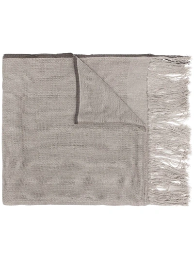 Shop Norlha Shepherd Basket Scarf In Silver