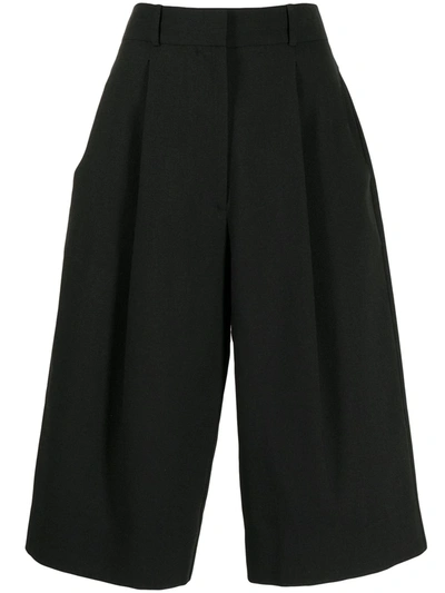 Shop Low Classic Crop-leg Tailored Culottes In Black