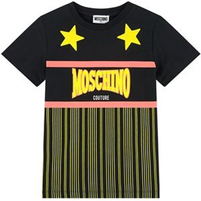 Shop Moschino Black Logo Print T-shirt
