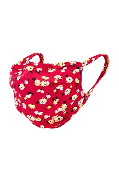 Shop Dr Barbara Sturm Protective Face Mask In Red Mini Floral