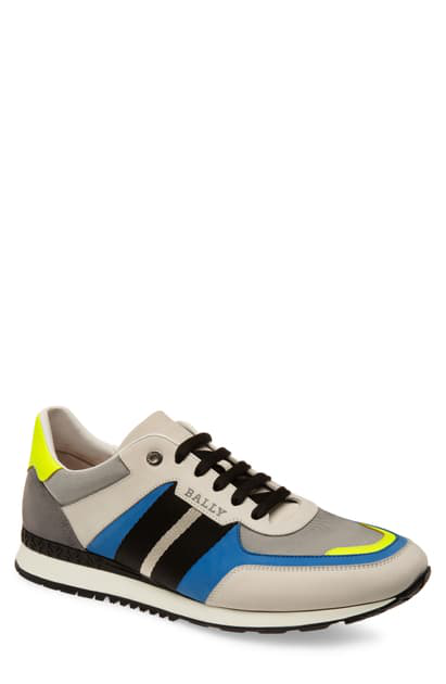 Bally Men's Aseo Color-block Low-top Sneakers In White | ModeSens