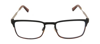 Shop Gucci Gg0135o-30001530004 Square/rectangle Eyeglasses In Clear