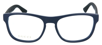 Shop Gucci Gg0173o-30001715004 Square/rectangle Eyeglasses In Clear