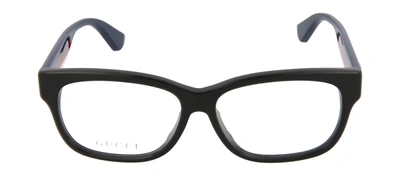 Shop Gucci Gg0278oa-30002397001 Square/rectangle Eyeglasses In Clear