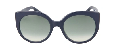 Shop Gucci Gg0325s-30002854008 Cat Eye Sunglasses In Grey
