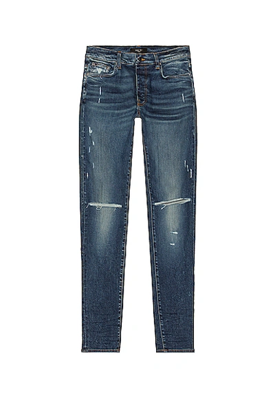 Shop Amiri Slash Jean In Deep Classic