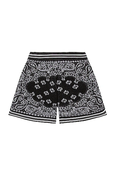 Shop Amiri Bandana B-ball Shorts In Black