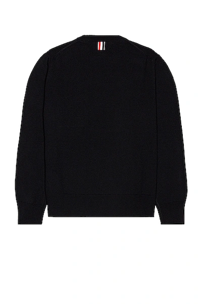Shop Thom Browne 4 Bar Sweater In Navy