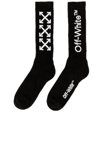 Shop Off-white Arrows Sock In Black