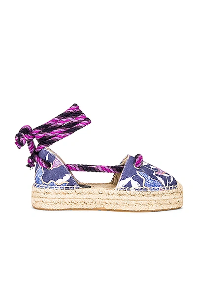 Shop Isabel Marant Crelyne Espadrille In Faded Night