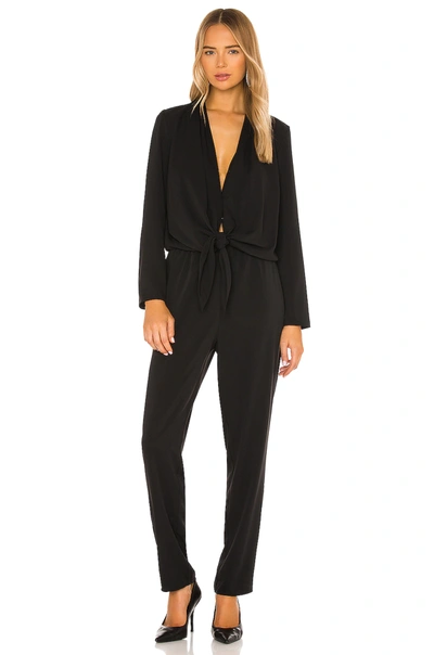 Shop Amanda Uprichard Laurie Jumpsuit In Black