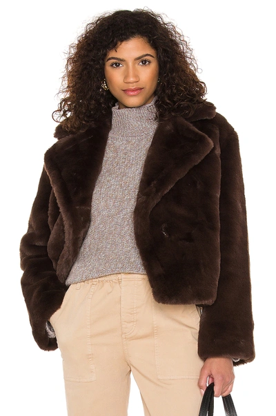 Shop Bb Dakota Big Time Plush Faux Fur Jacket In Light Taupe