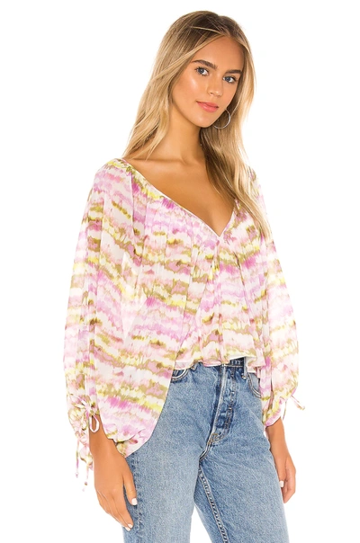 Shop Tularosa Nola Top In Orchid Multi Tie Dye