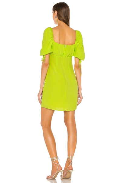 Shop Lovers & Friends Hattie Mini Dress In Neon Lime Green