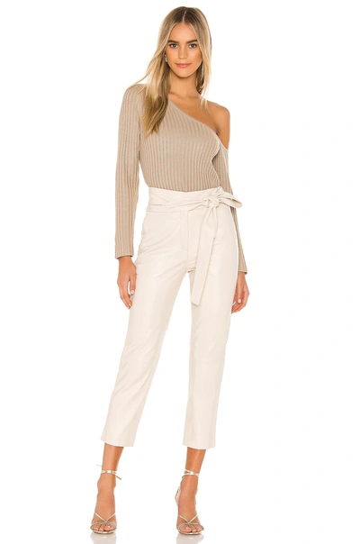 Shop Lth Jkt Bea High Waisted Pants In Vanilla