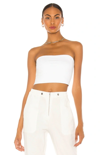 Susana Monaco Essential Crop Tube Top In Perfect Red