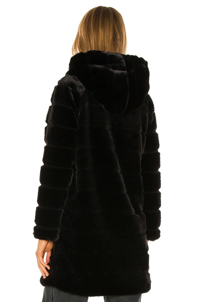 Shop Apparis Celina Faux Fur Jacket In Noir