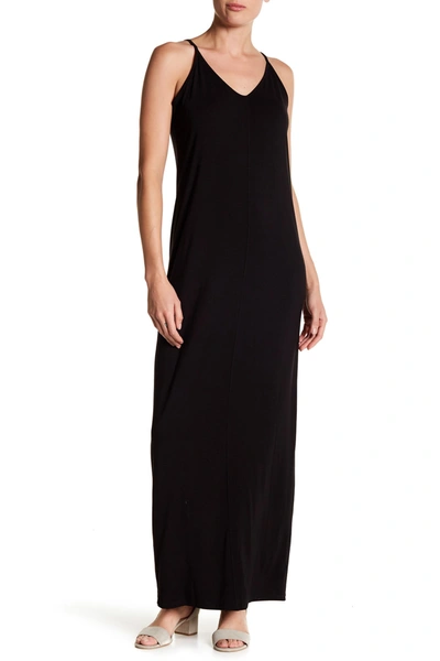 Shop Abound Knit V-neck Maxi Dress In Black