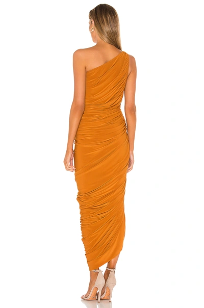 Shop Norma Kamali Diana Gown In Bronze