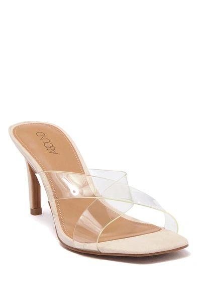 Shop Abound Bea Clear Strap Dress Sandal In Blush Faux Leather