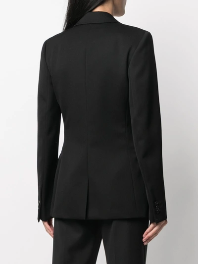 Shop Bottega Veneta Wool Single-breasted Blazer In Black
