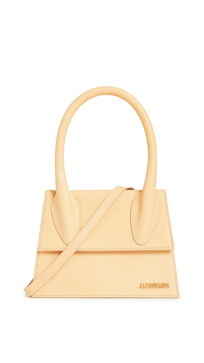 Shop Jacquemus Le Grand Chiquito Bag In Light Brown