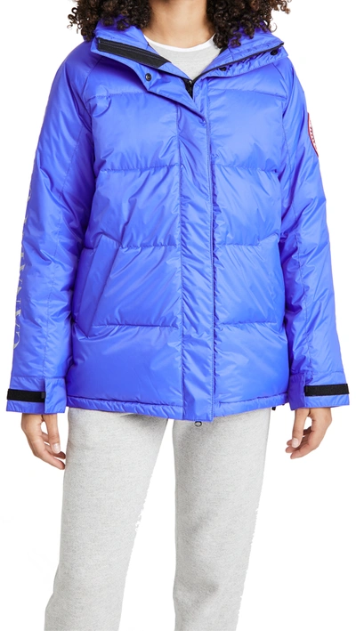 Shop Canada Goose Approach Jacket In Azurite Blue