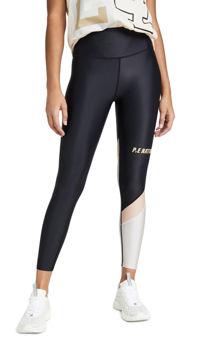 Shop P.e Nation Sweeper Leggings In Black