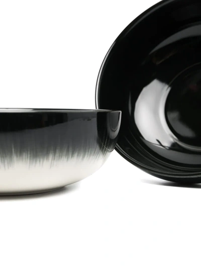 Shop Ann Deumelemeester X Serax Light And Shadow Ceramic High Plate In Black