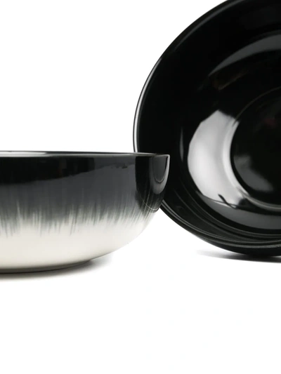 Ann Deumelemeester X Serax Light And Shadow Ceramic High Plate In Black