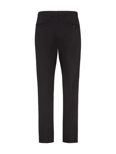 Shop Fendi High-waist Tailored Trousers In Black