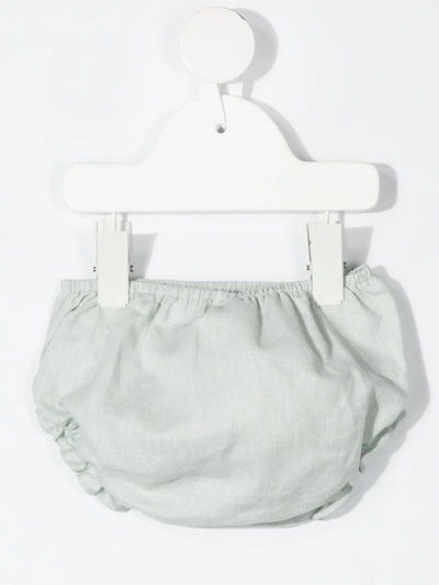 Shop Paz Rodriguez Cotton Bloomer Shorts In Green