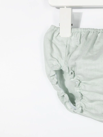 Shop Paz Rodriguez Cotton Bloomer Shorts In Green