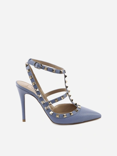 Shop Valentino Rockstud Pumps In Calfskin In Niagara