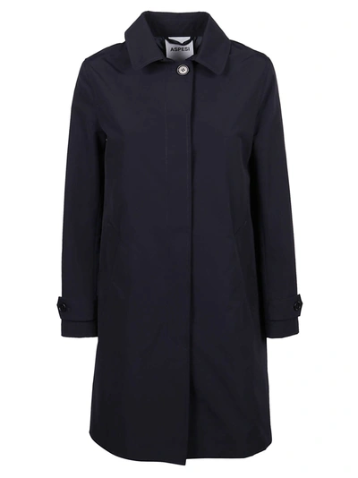 Shop Aspesi Virus Coat In Navy