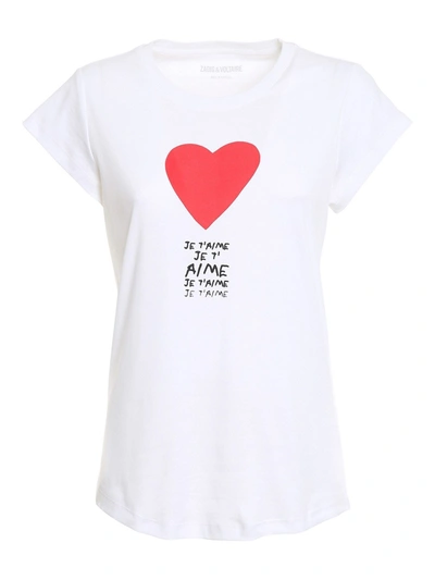 Shop Zadig & Voltaire T-shirt In White