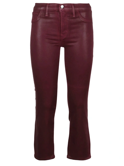 Shop J Brand Selena Mid Rise Cropped Jeans In Stellar Courant