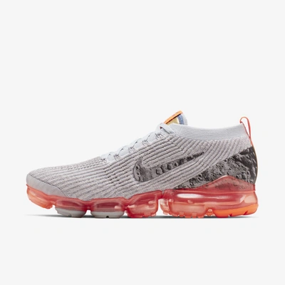 Shop Nike Air Vapormax Flyknit 3 Men's Shoe (atmosphere Grey) - Clearance Sale In Atmosphere Grey,pure Platinum,hyper Crimson,reflect Silver