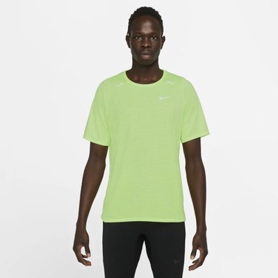Shop Nike Rise 365 Men's Running Top In Ghost Green