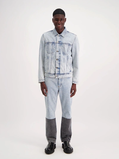 Shop Amendi Bill Denim Jacket In Arctic Ice