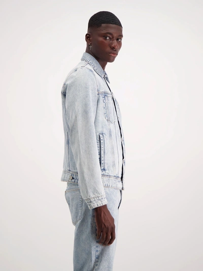 Shop Amendi Bill Denim Jacket In Arctic Ice