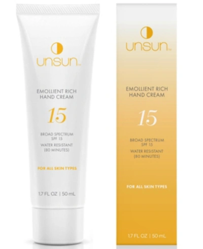 Shop Unsun Cosmetics Unsun Rich Smooth Emollient Hand Cream, 1.7 oz In White