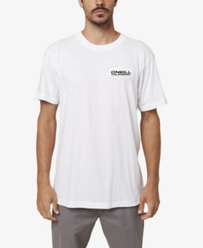 Shop O'neill Men's Cali Flag T-shirt In White