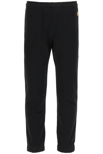 Shop Kenzo Jogger Pants Tiger Patch In Black