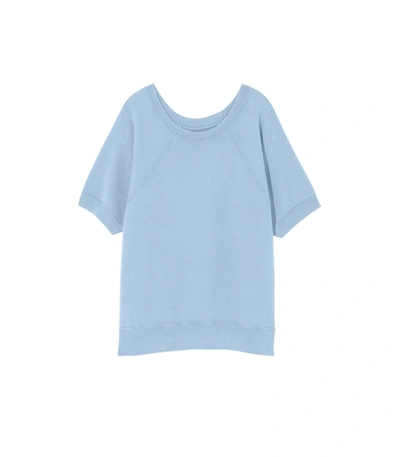 Shop Nili Lotan Ciara Oversized Cotton T-shirt In Light Blue
